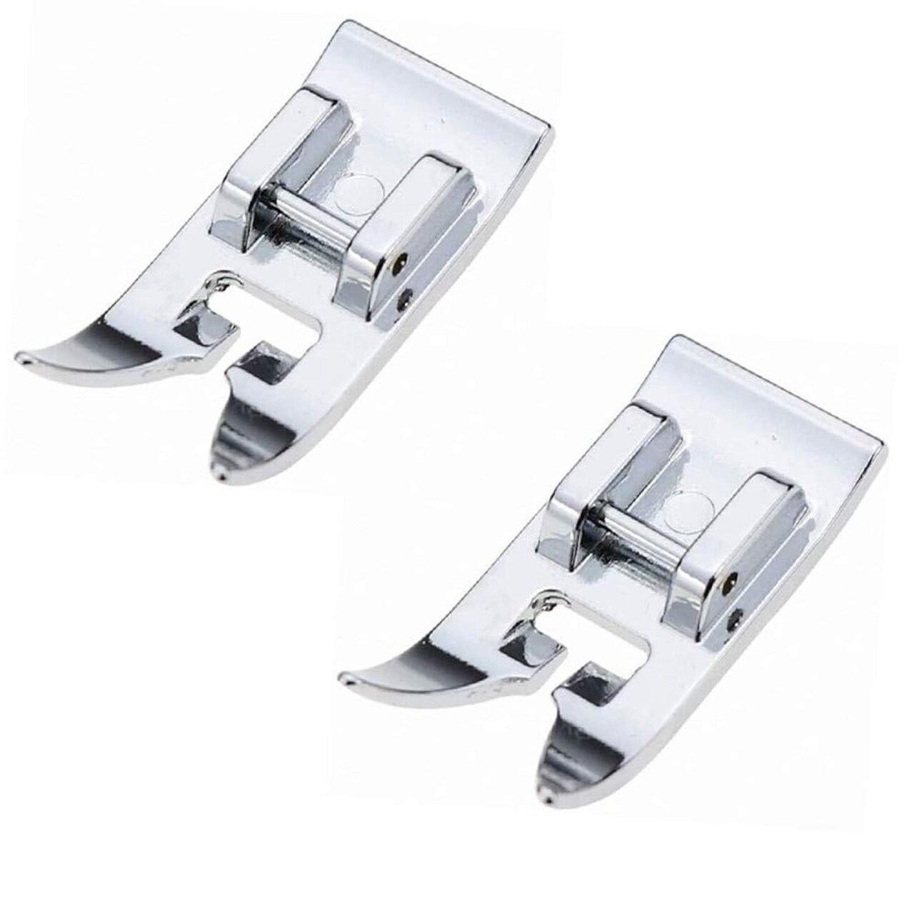 2pcs Zig Zag, Straight Stitch Foot Snap On Foot Sewing Machine Presser Foot Will Fit Singer, Brother, Janome, Toyota, Etc Domestic Sewing Machines